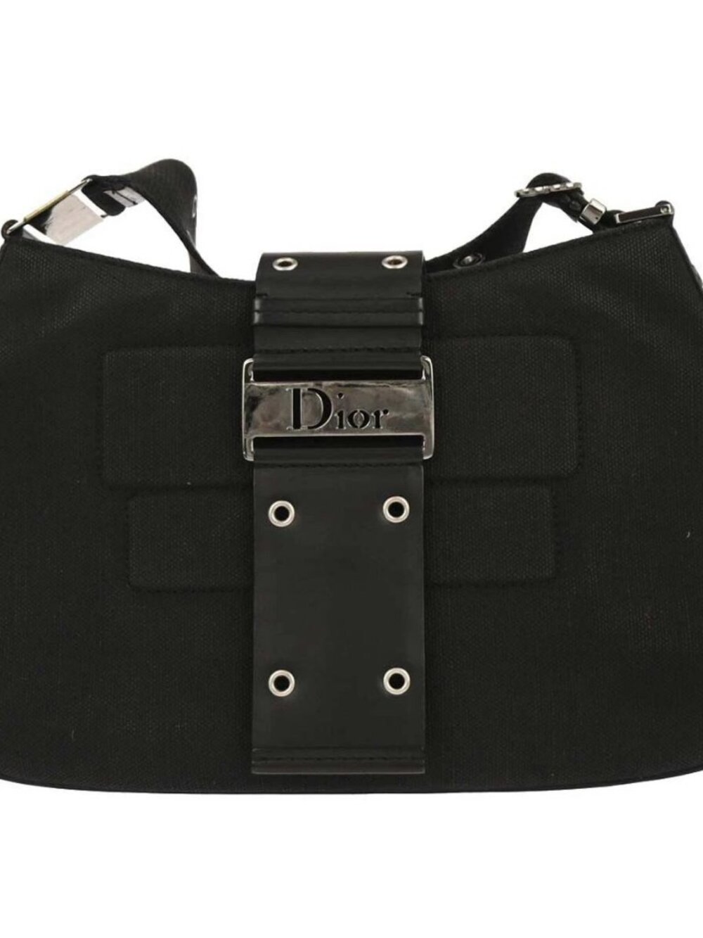 Christian Dior Black Columbus Shoulder Bag 11-MA-1012 116946